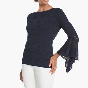 Must go! Buy Now! WHBM Flutter-Sleeve Sweater